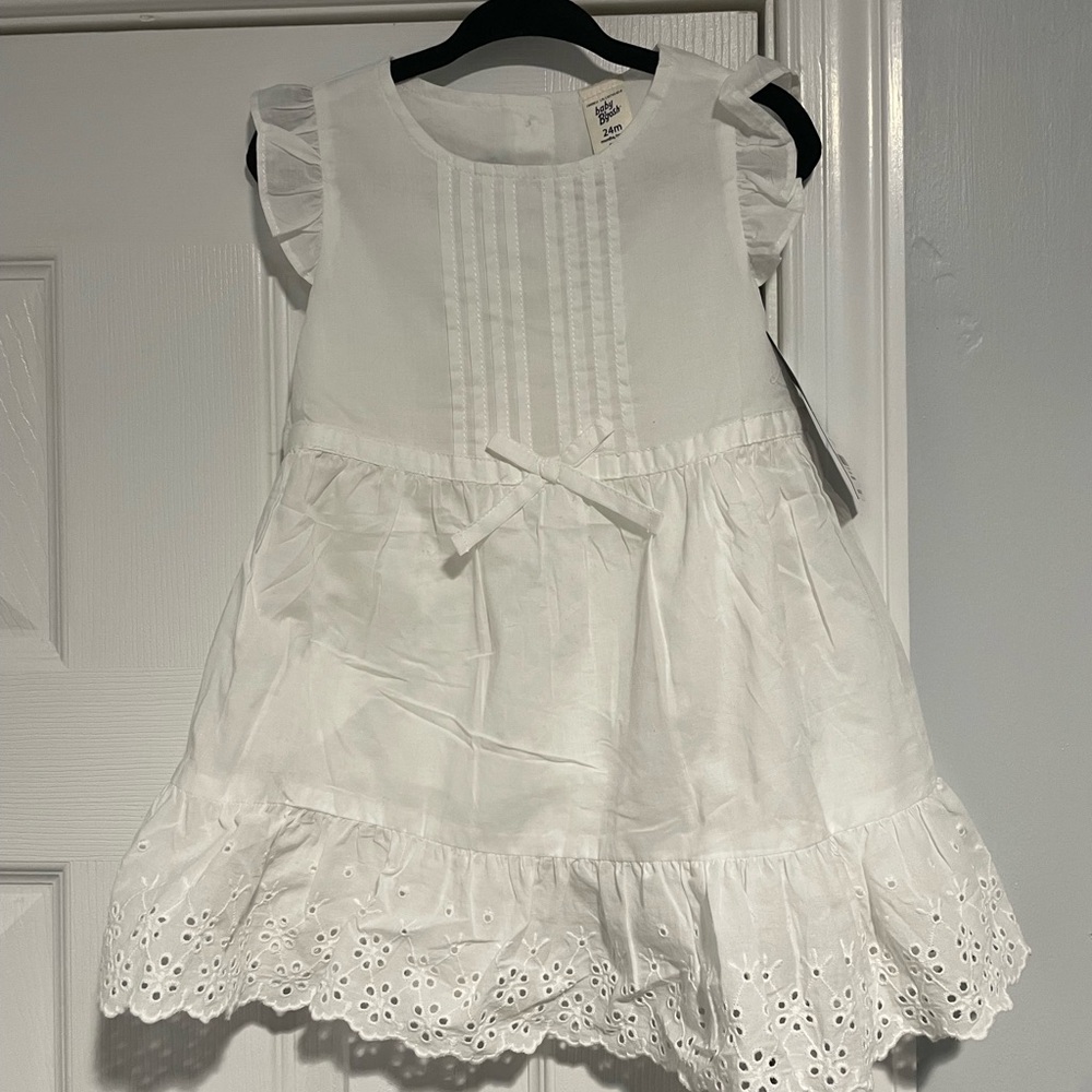 OshKosh B'gosh White Eyelet Cotton Dress
